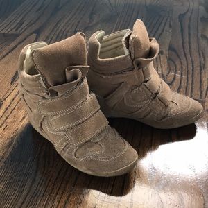 Steve Madden Suede Wedge Sneakers
